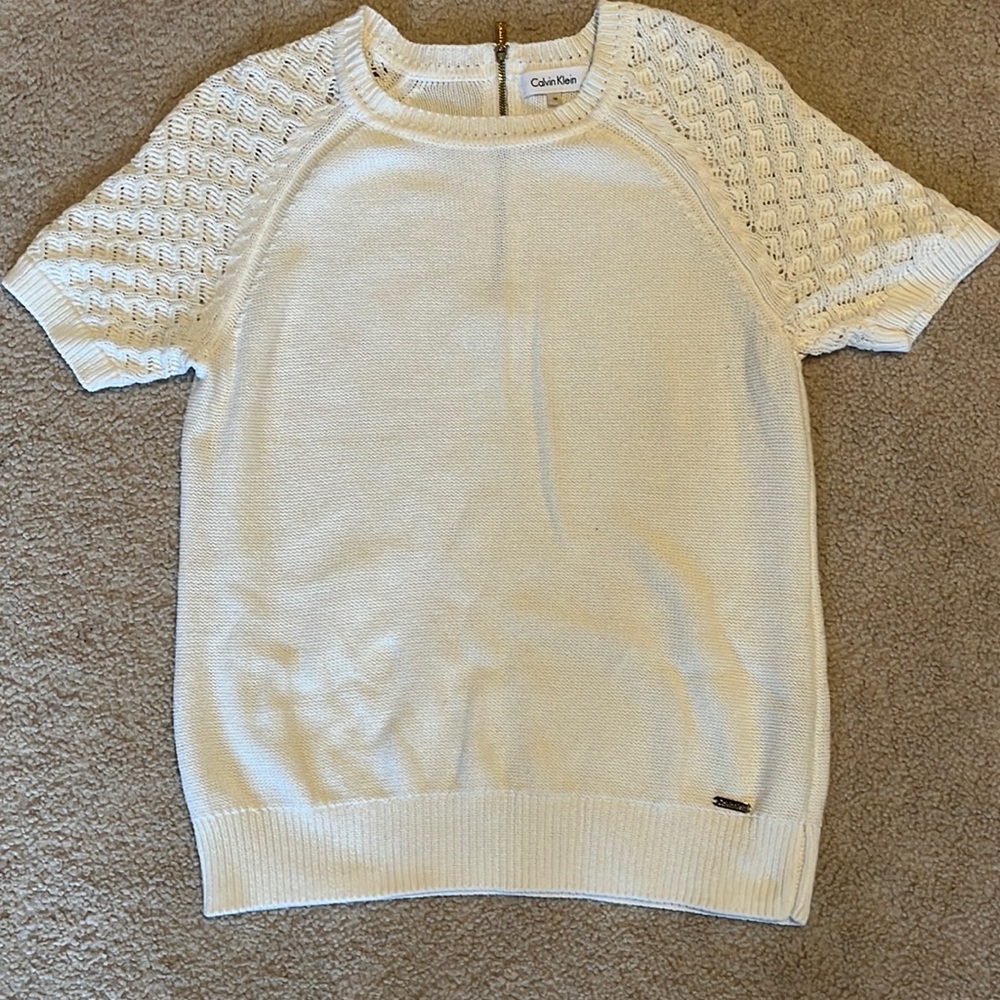 Calvin Klein short sleeve sweater